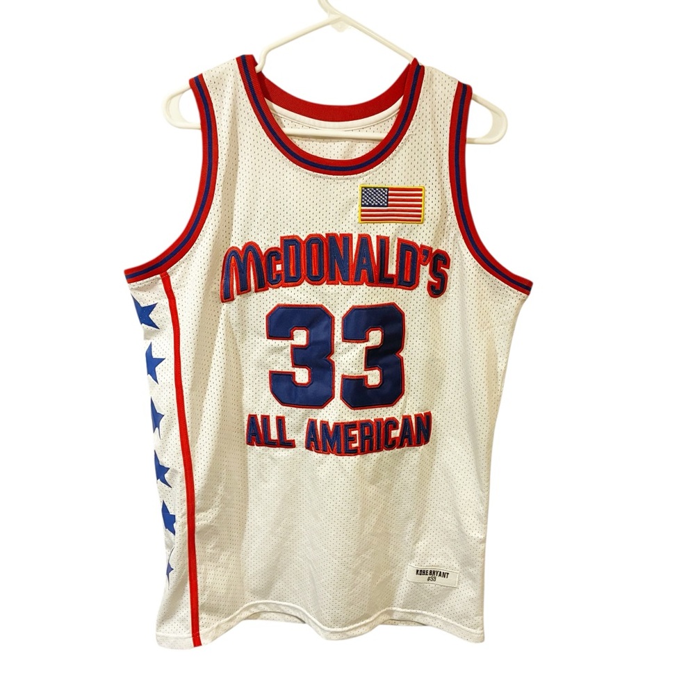 KOBE BRYANT McDonald's All American High School Basketball Jersey Stitched Large
